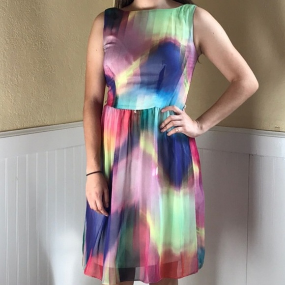 Ronni Nicole Dresses & Skirts - Ronni Nicole sundress rainbow dress Multi